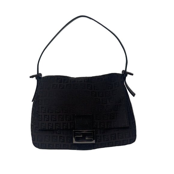 Fendi FF Logo Canvas Should bag - Picture 11 of 13